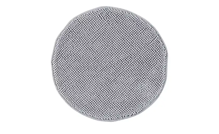 levelone Badematte Happy Hellgrau Ø 55 cm
