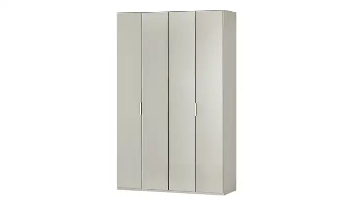 Wohnwert Falttürenschrank  Forum 150 cm 216 cm einheitliche Front Steingrau, glänzend