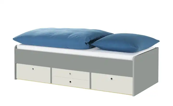 Schubkastenbett Grow Up 200 cm 120 cm Grau, Sand, Greige