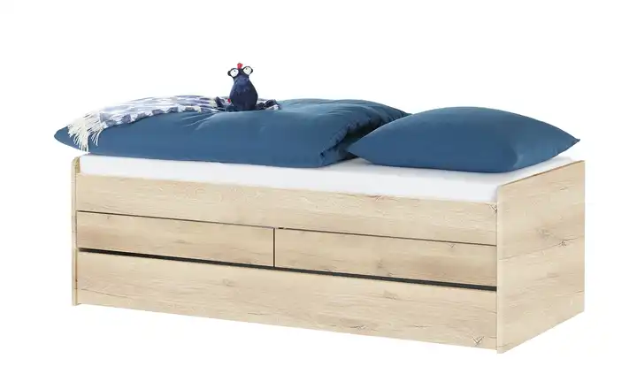 Duobett mit Stauraum Grow Up 120 cm Eiche (Nachbildung)