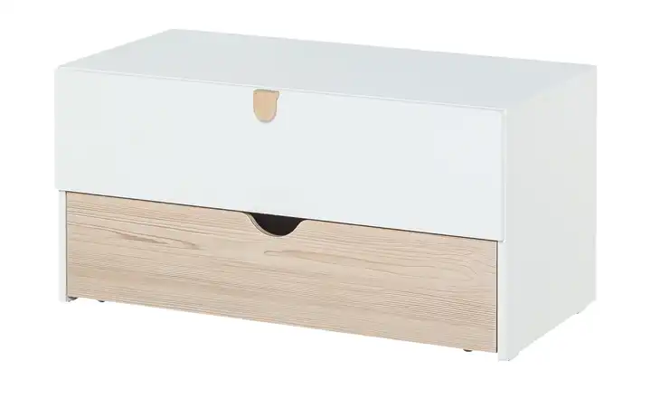 VOX Kommode Stige 94 cm Weiß, Kiefer (Nachbildung)
