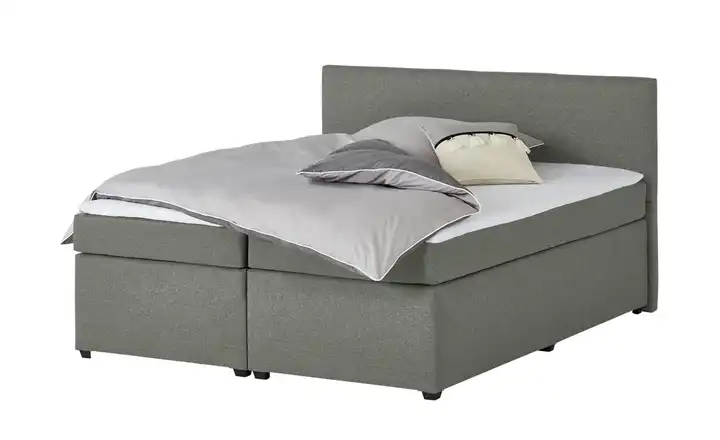Boxspringbett Countess 180 cm Silbergrau