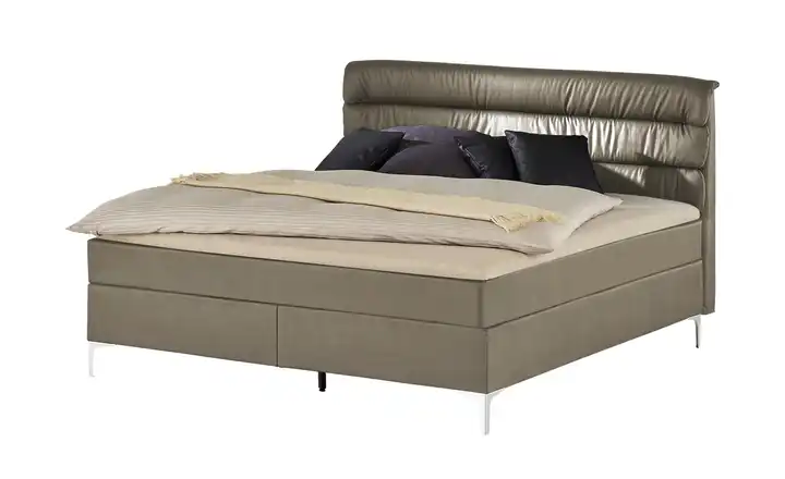 Boxspringbett Lina Taupe 140 cm H3