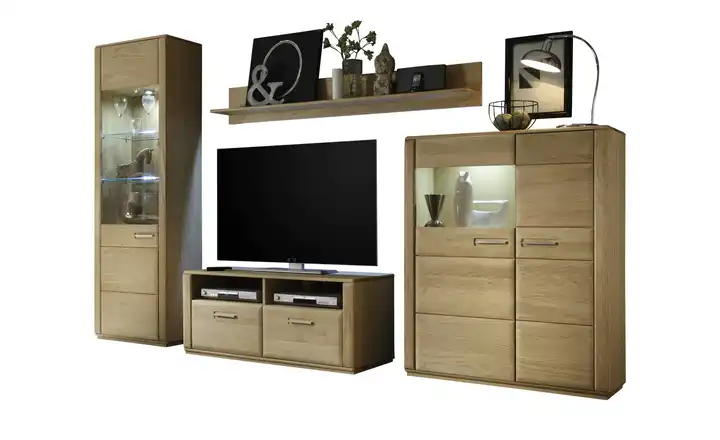 Woodford Wohnwand Dio Eiche bianco Rechts
