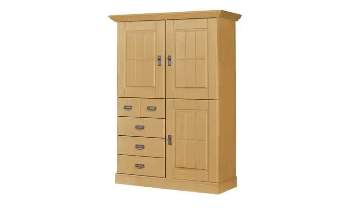 maison bleue Highboard Florian Hellbraun Türen aus Holz