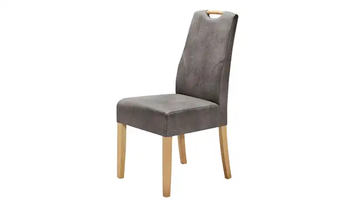 Polsterstuhl Top-Chairs Graphit Buche Natur
