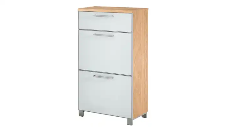 Schuhschrank Duna Weiß, Eiche bianco