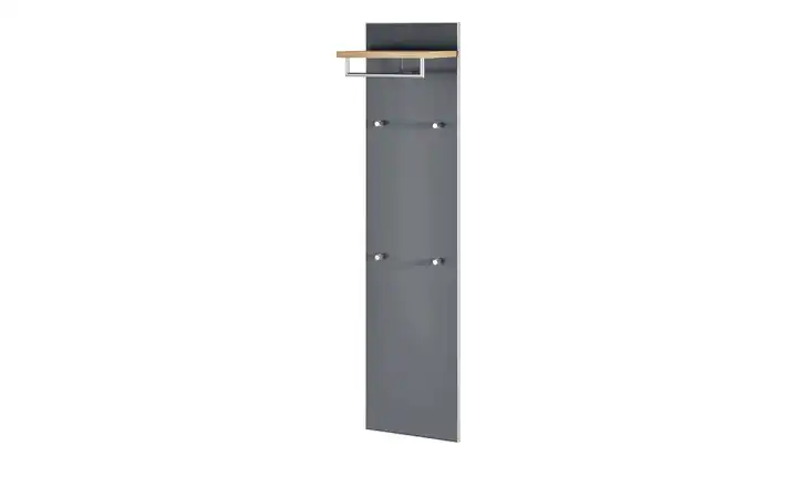 Garderobenpaneel Duna BH 42 x 170 cm Anthrazit, Eiche bianco