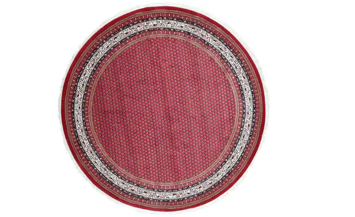 THEKO Orientteppich Chandi Mir Rot Rot 150 cm 150 cm Ø 150 cm