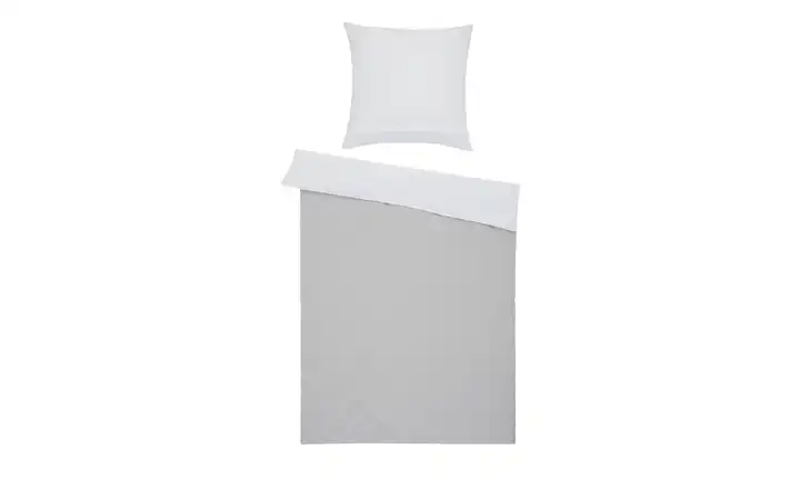 HOME STORY Renforcé Wende-Bettwäsche Solid Piping
