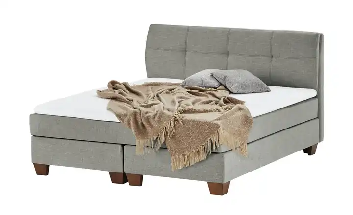 SKAGEN BEDS Boxspringbett Vegg Dunkelgrau 160 cm H2 & H3