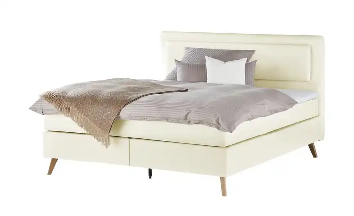 Boxspringbett Gorge Weiß H3 160 cm
