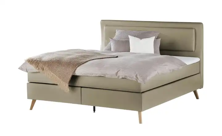 Boxspringbett Gorge Taupe H2 & H3 160 cm