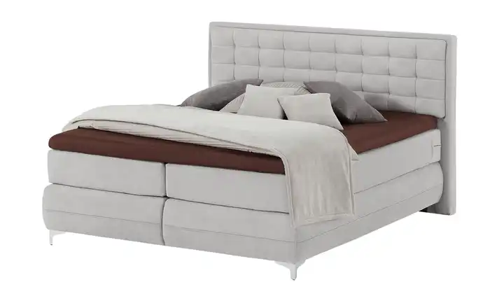 Musterring Boxspringbett Standardversion Dubai Hellgrau H2 & H3 200 cm