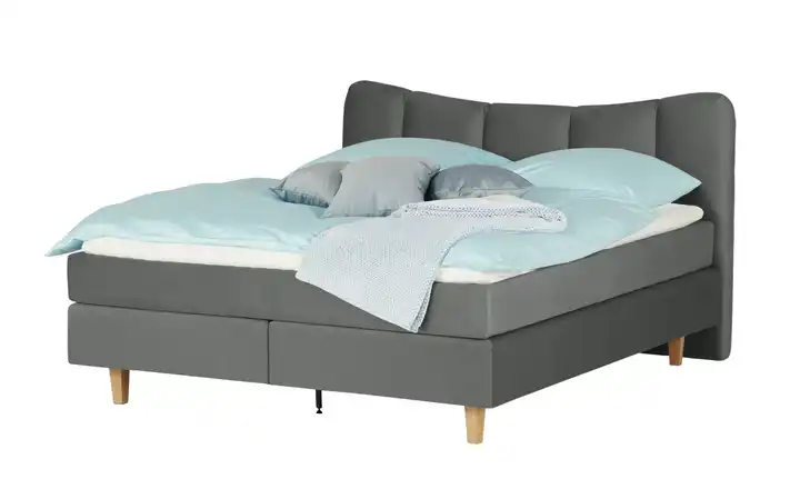 Boxspringbett Dalur Grau 160 cm H3