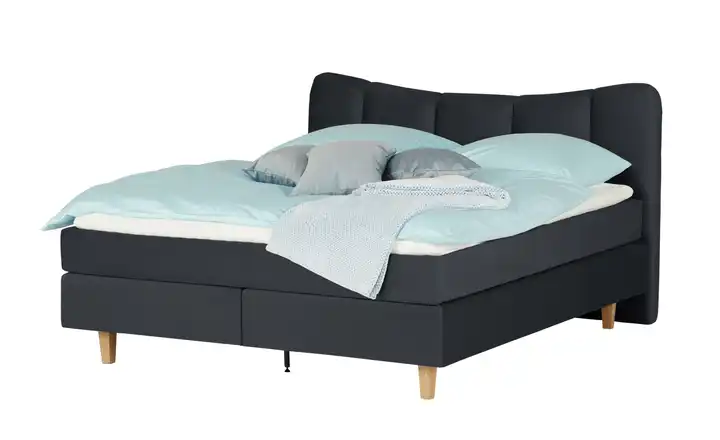 Boxspringbett Dalur Schwarz 140 cm H2 & H3