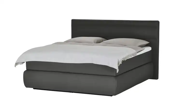 Wohnwert Boxspringbett  Dormian Bolge High Dunkelgrau 140 cm H2 & H3