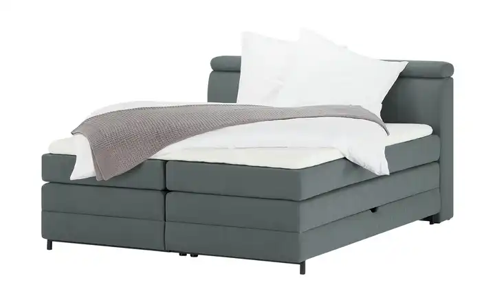 switch Boxspringbett Kay Grau 160 cm