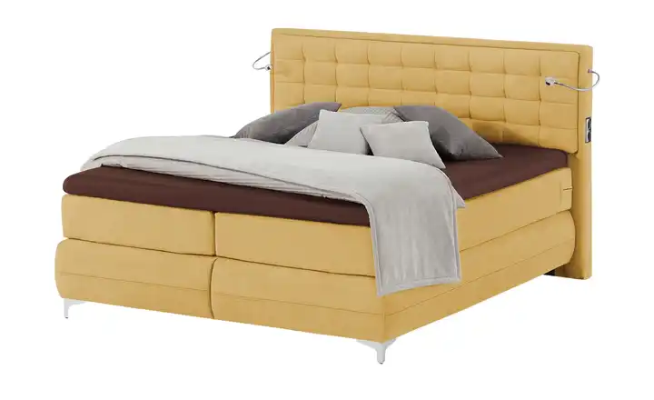 Musterring Boxspringbett Premiumversion Dubai Gelb 160 cm H3