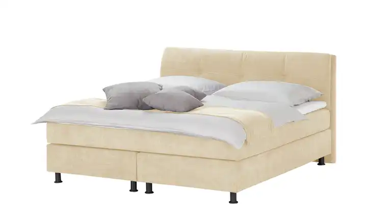 SKAGEN BEDS Boxspringbett Vegg Towel Beige 140 cm H2