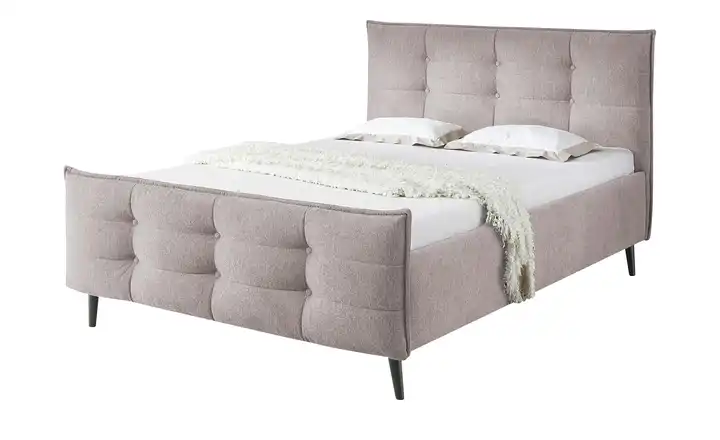 meinBett Polsterbettgestell Mariano B Pastellrosa 180 cm