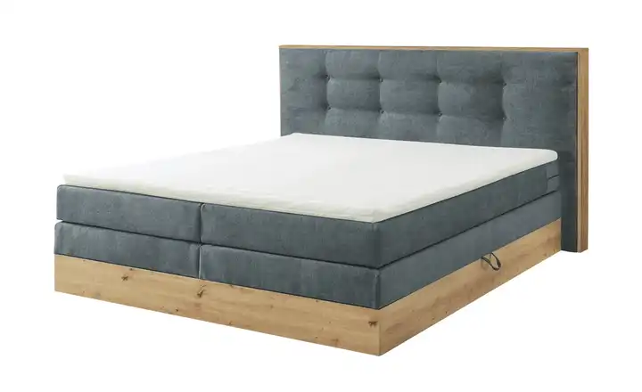 uno Boxspringbett mit Bettkasten Nox Anthrazit