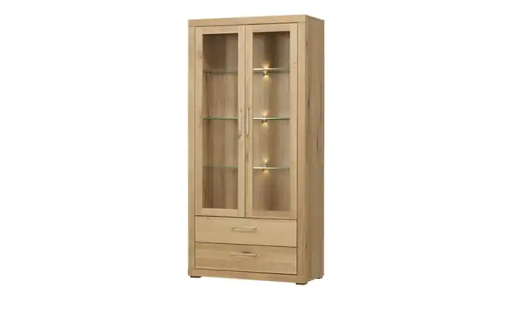 smart Vitrine Oslo Wildeiche, Wildeiche (Nachbildung)