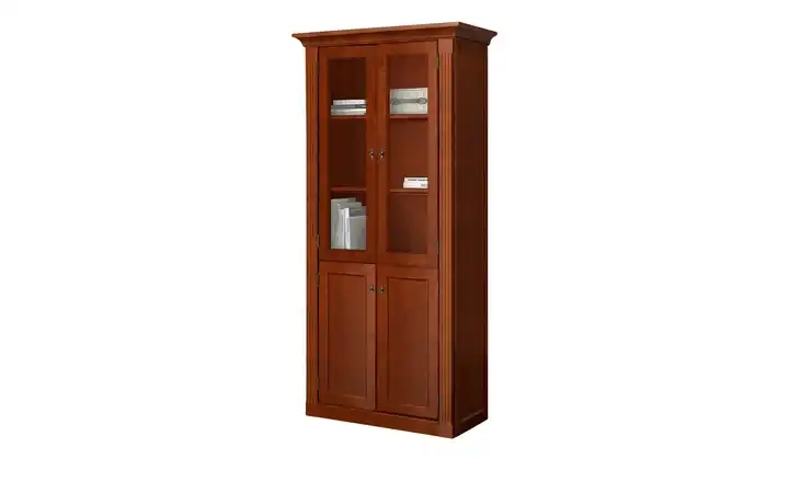 maison bleue Vitrine Petit Chalet mit Holzböden Cognacbraun, gebeizt