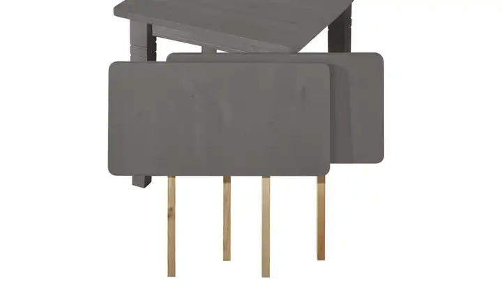 maison bleue Ansteckplatte, 1-teilig Florian Kiefer, Grau, gebeizt, lackiert Ausführung 2 (passend zu Tisch mit Breite 90 cm)