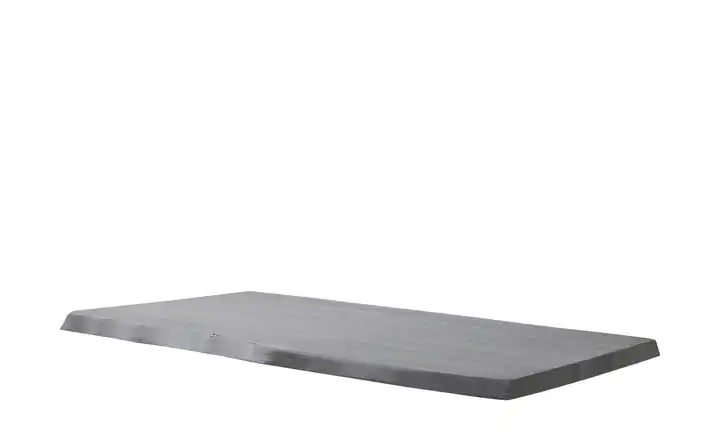 Dine + Mine Tischplatte mit Baumkante SigNature One Grau ca. 200x5,5x100 cm