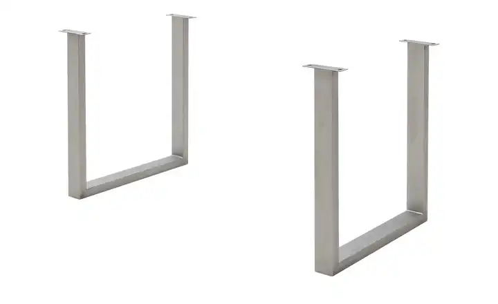 Dine + Mine Tischgestell aus Metall SigNature One edelstahlfarben Kufen (U-förmig)