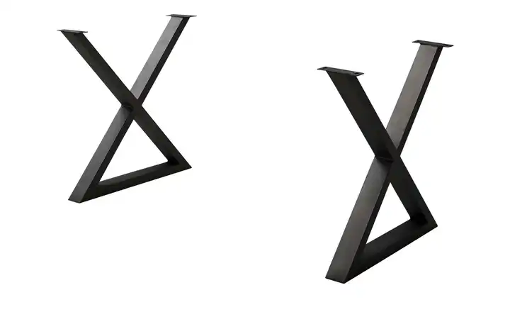 Dine + Mine Tischgestell aus Metall SigNature One Anthrazit Kufen (X-förmig)