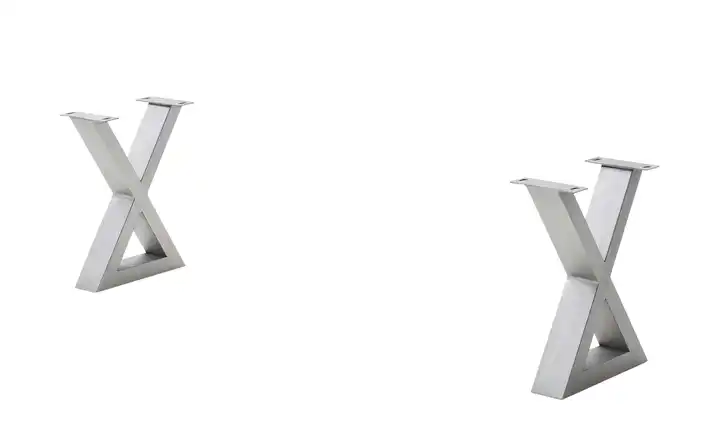 Dine + Mine Bankgestell SigNature One edelstahlfarben X-Form
