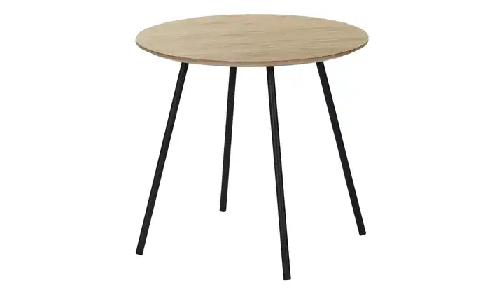 Beistelltisch Canneto 48 cm Eiche (Nachbildung), Schwarz
