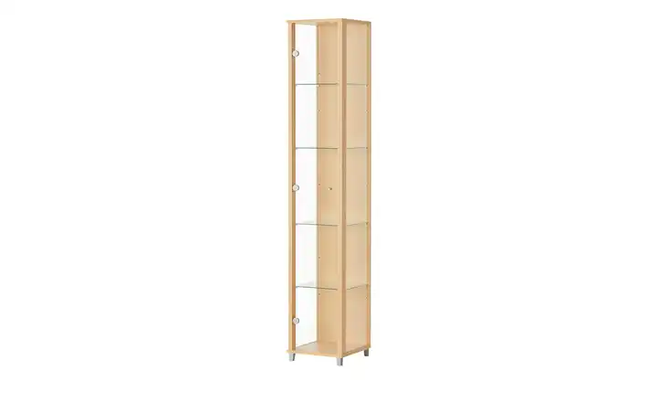 Vitrine, 1-türig BEN Buche (Nachbildung), transparent