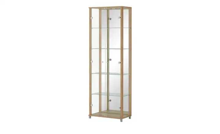 Vitrine Cristal 2 Stück Nussbaum (Nachbildung), transparent
