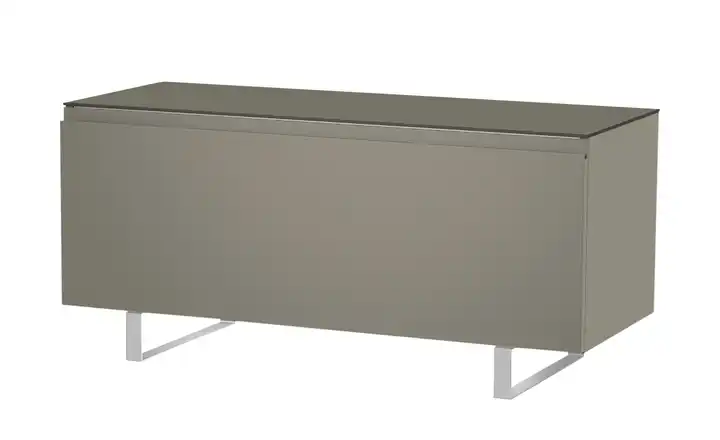 TV Board Nicolo Phono Grau, matt Kufen/ Alufarben