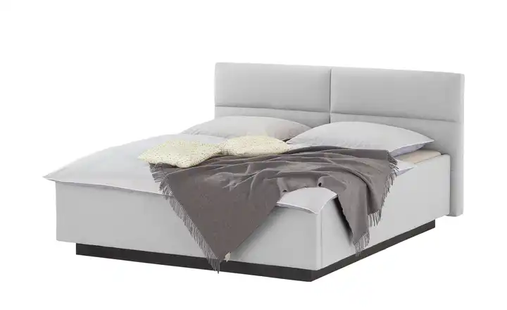 meinBett Polsterbettgestell Fara Hellgrau 200 cm