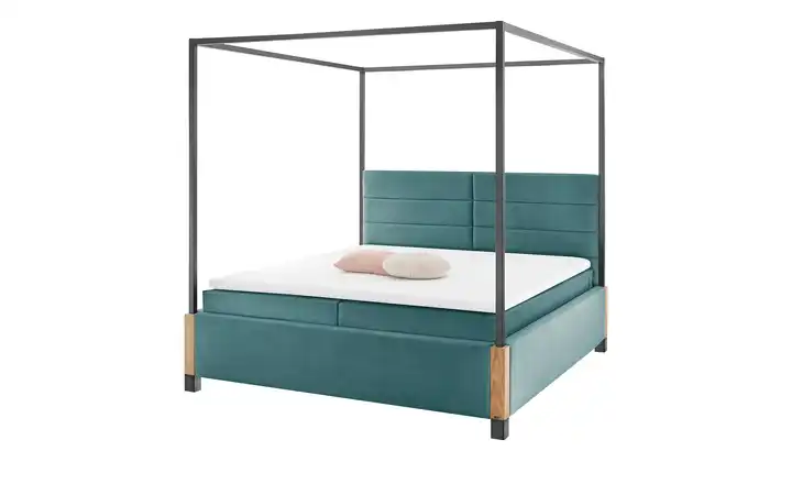 Musterring Himmelbett My Heaven Anthrazit H3 Fußfarbe Nussbaum 160 cm