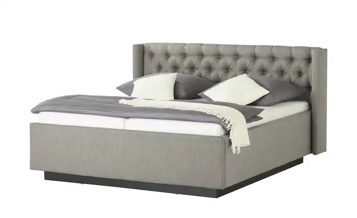 meinBett Polsterbettgestell Eyra Dunkelgrau 200 cm