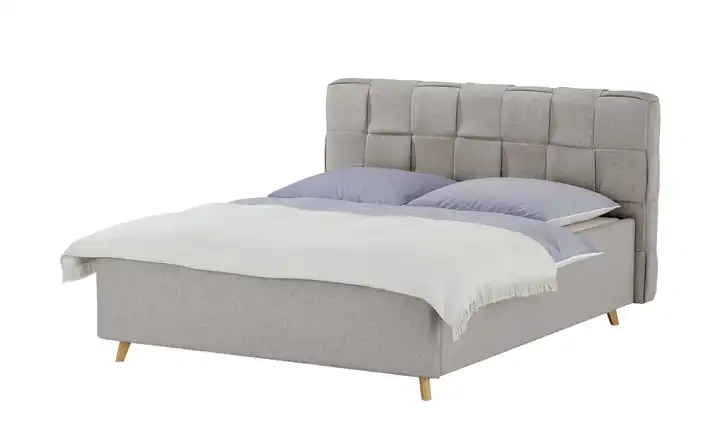 meinBett Polsterbettgestell Veifa Steingrau 180 cm