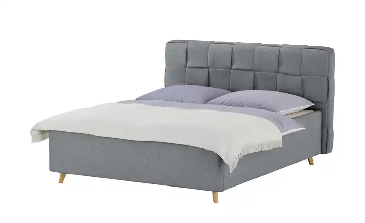 meinBett Polsterbettgestell Veifa Grau 180 cm