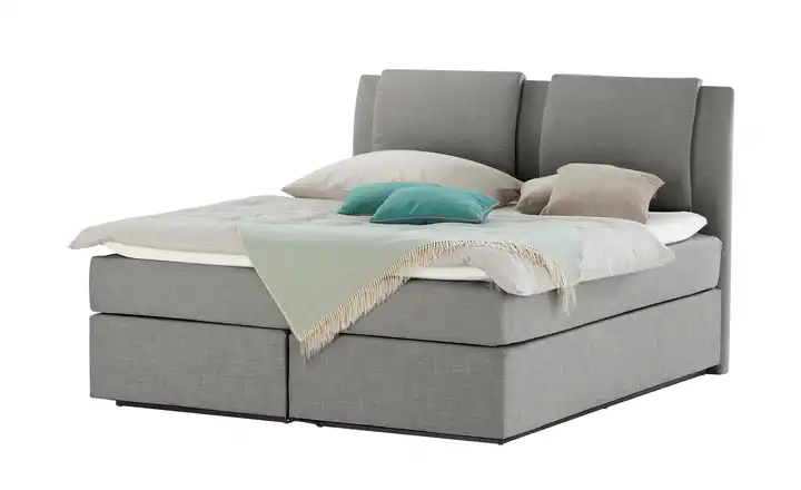 Wohnwert Boxspringbett Dormian Saman Dunkelgrau 160 cm H4