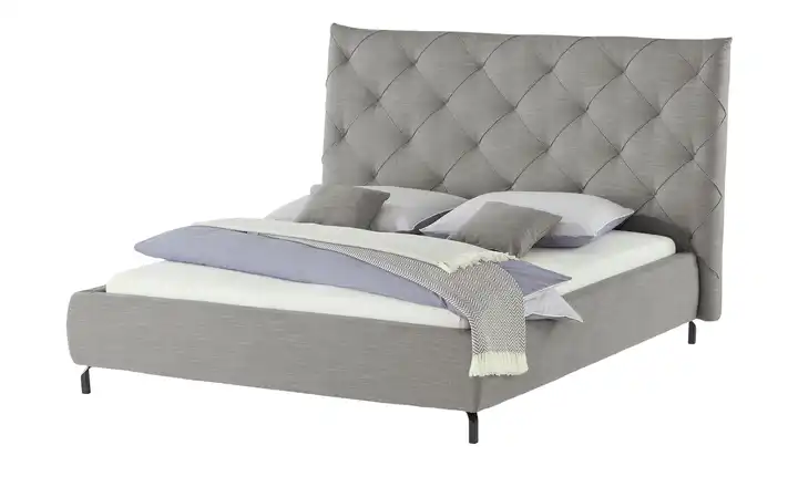 Gray & Jones Polsterbettgestell Tierra Fuego Grau 180 cm
