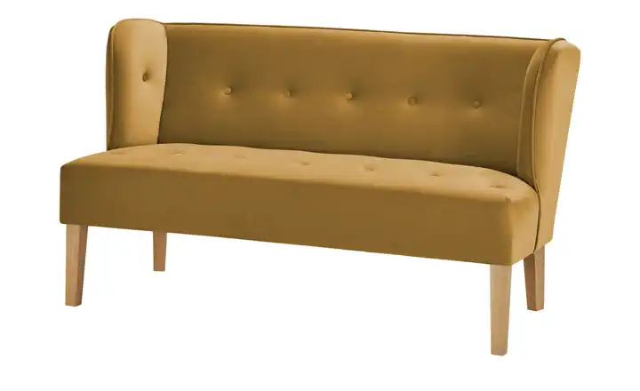 switch Küchensofa Astonia Senfgelb Samt 180 cm