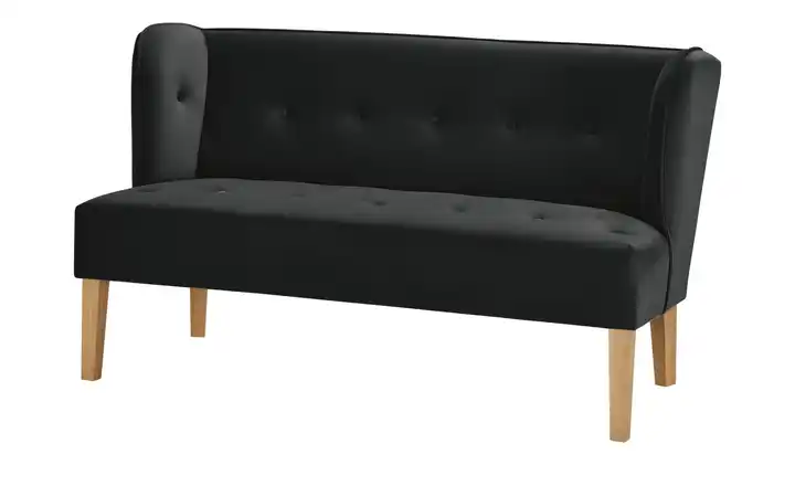 switch Küchensofa Astonia Schwarz Samt 180 cm