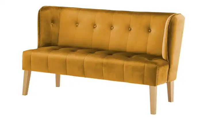 switch Küchensofa Bella Senfgelb 180 cm Samt