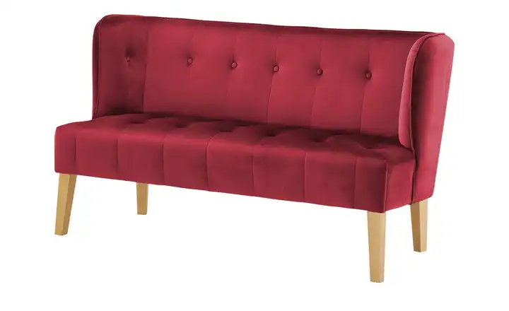 switch Küchensofa Bella Rot 180 cm Samt