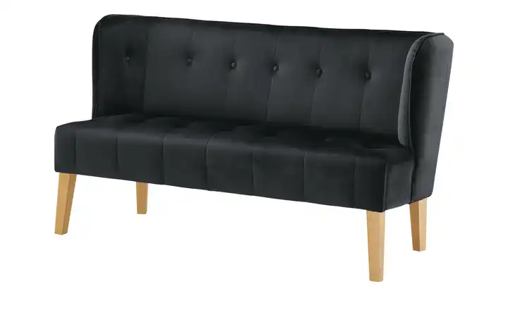 switch Küchensofa Bella Schwarz 180 cm Samt
