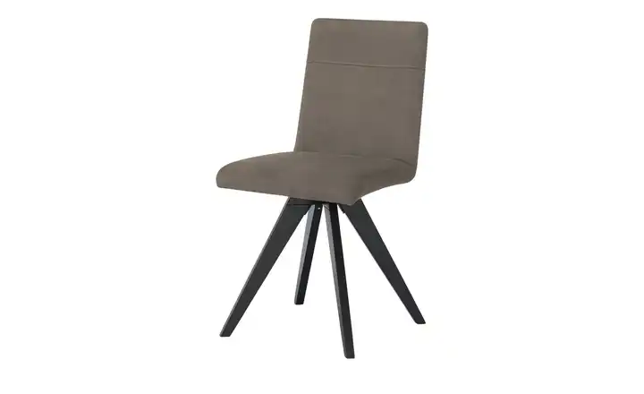 Woodford Esszimmerstuhl mit Massivholzgestell Scala Braun Buche, Schwarz